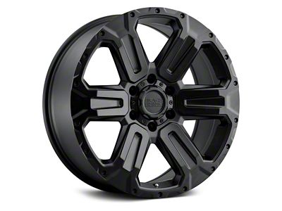 Black Rhino Wanaka Matte Black 6-Lug Wheel; 17x8.5; -18mm Offset (03-09 4Runner)