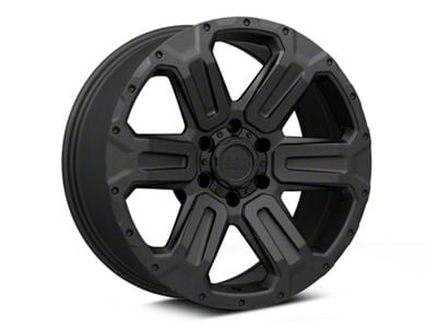 Black Rhino Wanaka Matte Black 6-Lug Wheel; 17x8.5; -18mm Offset (03-09 4Runner)