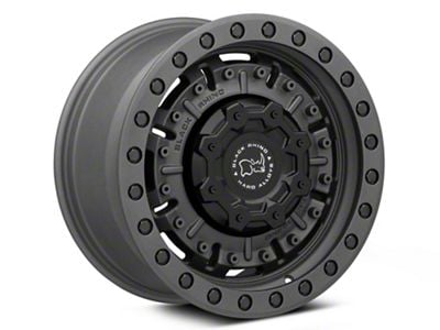 Black Rhino Abrams Textured Matte Gunmetal 6-Lug Wheel; 20x9.5; 12mm Offset (22-24 Bronco Raptor)