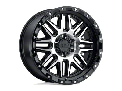 Black Rhino Alamo Gloss Black Machined with Stainless Bolts 6-Lug Wheel; 18x9; 12mm Offset (22-24 Bronco Raptor)