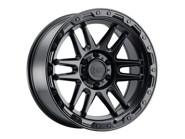 Black Rhino Apache Matte Black 6-Lug Wheel; 20x9; -18mm Offset (21-24 Bronco, Excluding Raptor)