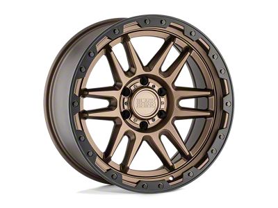 Black Rhino Apache Matte Bronze with Black Ring 6-Lug Wheel; 18x9; 12mm Offset (21-24 Bronco, Excluding Raptor)