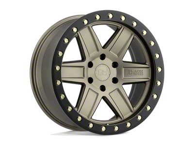 Black Rhino Attica Matte Bronze with Black Ring 6-Lug Wheel; 20x9.5; 12mm Offset (22-24 Bronco Raptor)