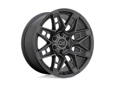 Black Rhino Caprock Matte Gunmetal 6-Lug Wheel; 17x8.5; 0mm Offset (22-24 Bronco Raptor)