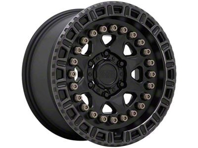 Black Rhino Carbine Matte Black with Machined Tinted Ring and Bronze Bolts 6-Lug Wheel; 20x9; 0mm Offset (21-24 Bronco, Excluding Raptor)