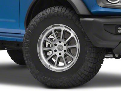 Black Rhino Chase Brushed Gunmetal 6-Lug Wheel; 17x8.5; 0mm Offset (21-24 Bronco, Excluding Raptor)