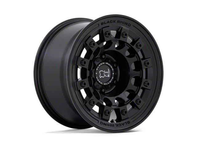 Black Rhino Fuji Matte Black 6-Lug Wheel; 17x8; 38mm Offset (21-24 Bronco, Excluding Raptor)