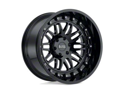 Black Rhino Fury Gloss Black 6-Lug Wheel; 18x9.5; 12mm Offset (22-24 Bronco Raptor)