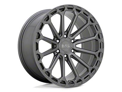 Black Rhino Kaizen Matte Gunmetal 6-Lug Wheel; 17x9.5; 12mm Offset (21-24 Bronco, Excluding Raptor)