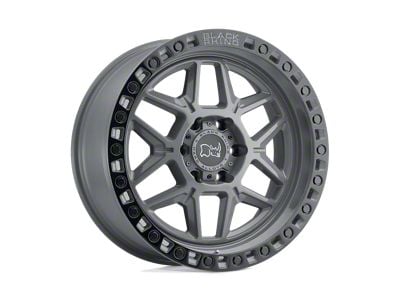 Black Rhino Kelso Battleship Gray with Black Ring 6-Lug Wheel; 17x9; 0mm Offset (22-24 Bronco Raptor)