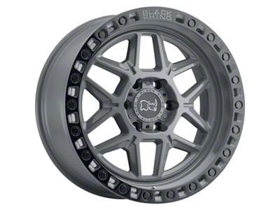 Black Rhino Kelso Battleship Gray with Black Ring 6-Lug Wheel; 20x9; 12mm Offset (21-24 Bronco, Excluding Raptor)