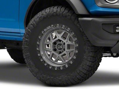 Black Rhino Kelso Battleship Gray 6-Lug Wheel; 17x9; 0mm Offset (21-24 Bronco, Excluding Raptor)