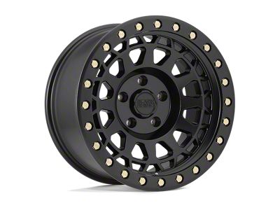 Black Rhino Primm Matte Black with Brass Bolts 6-Lug Wheel; 17x9; 0mm Offset (22-24 Bronco Raptor)