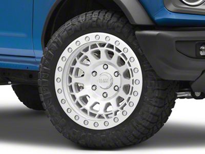 Black Rhino Primm Silver with Mirror Face 6-Lug Wheel; 20x9.5; 12mm Offset (21-24 Bronco, Excluding Raptor)