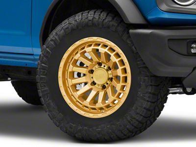 Black Rhino Raid Gold 6-Lug Wheel; 18x9.5; -18mm Offset (21-24 Bronco, Excluding Raptor)