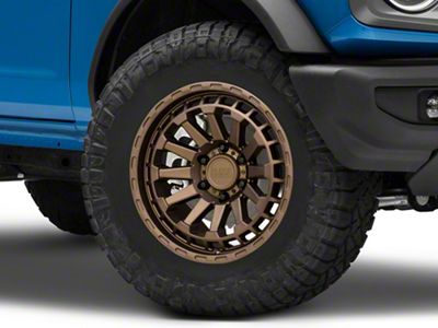 Black Rhino Raid Matte Bronze 6-Lug Wheel; 18x9.5; 12mm Offset (21-24 Bronco, Excluding Raptor)