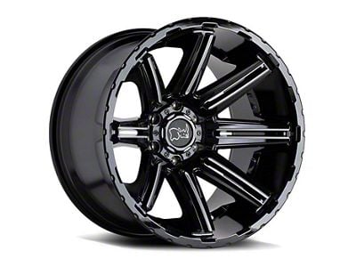 Black Rhino Rampage Gloss Black Milled 6-Lug Wheel; 20x9.5; 12mm Offset (22-24 Bronco Raptor)