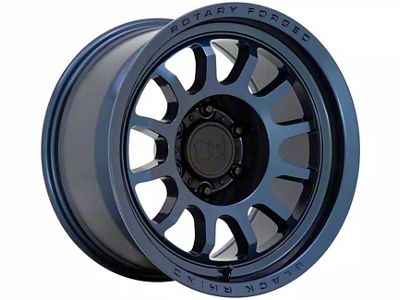 Black Rhino Rapid Midnight Blue 6-Lug Wheel; 17x9; 12mm Offset (21-24 Bronco, Excluding Raptor)