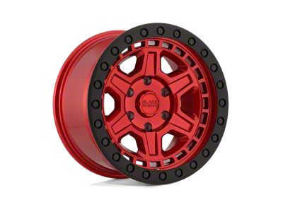 Black Rhino Reno Candy Red with Black Ring and Bolts 6-Lug Wheel; 17x9; 0mm Offset (22-24 Bronco Raptor)