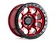 Black Rhino Riot Candy Red with Black Ring and Bolts 6-Lug Wheel; 17x8.5; 0mm Offset (22-24 Bronco Raptor)