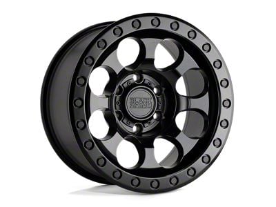 Black Rhino Riot Matte Black 6-Lug Wheel; 17x8.5; 0mm Offset (22-24 Bronco Raptor)