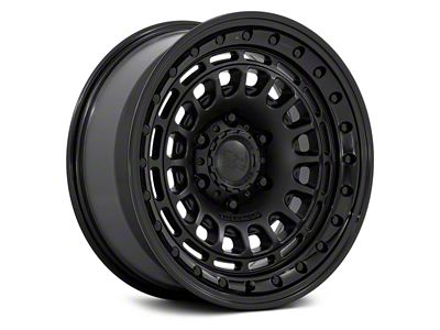 Black Rhino Sahara Matte Black with Gloss Black Lip 6-Lug Wheel; 17x9; 0mm Offset (21-24 Bronco, Excluding Raptor)