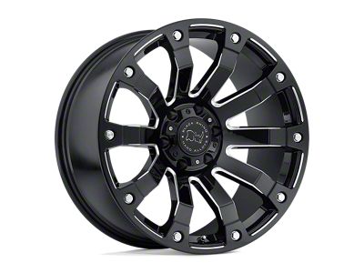 Black Rhino Selkirk Gloss Black Milled 6-Lug Wheel; 17x9; 12mm Offset (22-24 Bronco Raptor)