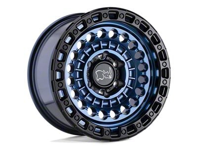 Black Rhino Sentinel Cobalt Blue with Black Ring 6-Lug Wheel; 17x8.5; -10mm Offset (22-24 Bronco Raptor)