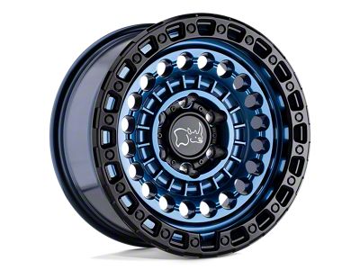 Black Rhino Sentinel Cobalt Blue with Black Ring 6-Lug Wheel; 20x9.5; 12mm Offset (22-24 Bronco Raptor)