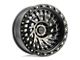 Black Rhino Shredder Matte Black with Machined Dark Tint 6-Lug Wheel; 17x9; 0mm Offset (22-24 Bronco Raptor)