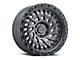 Black Rhino Shredder Matte Gunmetal 6-Lug Wheel; 17x9; 0mm Offset (21-24 Bronco, Excluding Raptor)