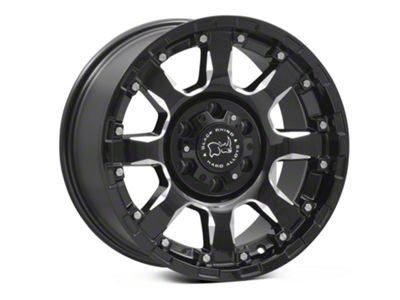 Black Rhino Sierra Gloss Black Milled 6-Lug Wheel; 17x9; 12mm Offset (22-24 Bronco Raptor)