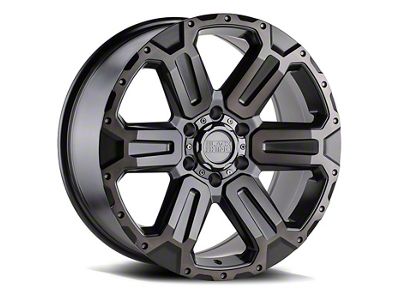 Black Rhino Wanaka Matte Gunmetal with Brushed Face and Gunmetal Tint 6-Lug Wheel; 18x9; 12mm Offset (21-24 Bronco, Excluding Raptor)