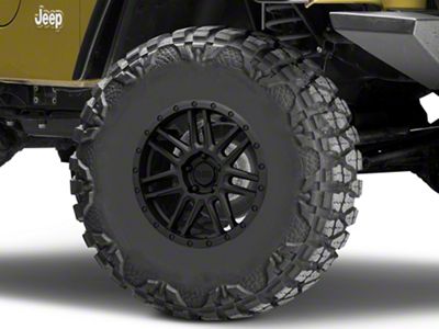 Black Rhino Arches Matte Black Wheel; 15x7; 15mm Offset (84-01 Jeep Cherokee XJ)