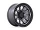 Black Rhino Calico Matte Gunmetal with Matte Black Lip Wheel; 17x8.5; 34mm Offset (84-01 Jeep Cherokee XJ)