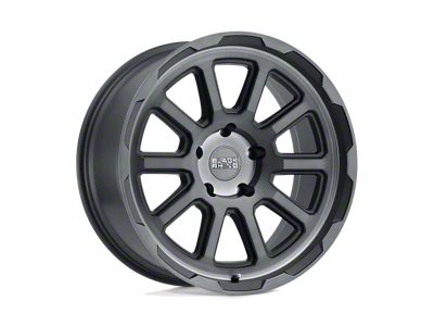 Black Rhino Chase Brushed Gunmetal Wheel; 18x8; 10mm Offset (84-01 Jeep Cherokee XJ)