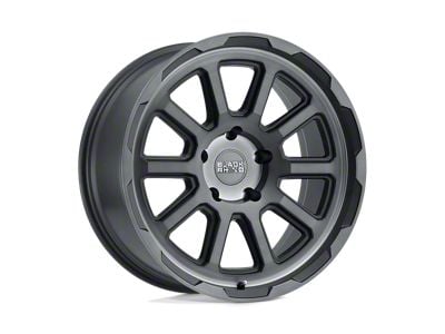 Black Rhino Chase Brushed Gunmetal Wheel; 20x8.5; 10mm Offset (84-01 Jeep Cherokee XJ)