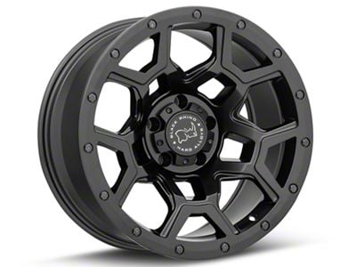 Black Rhino Overland Matte Black Wheel; 17x8; 35mm Offset (84-01 Jeep Cherokee XJ)