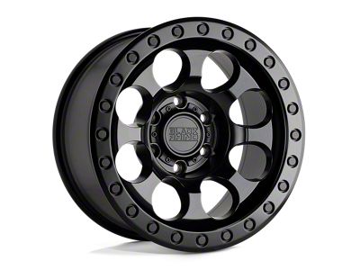 Black Rhino Riot Matte Black Wheel; 17x8.5; -38mm Offset (84-01 Jeep Cherokee XJ)