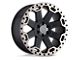 Black Rhino Warlord Matte Black with Machined Dark Tint Wheel; 18x8 (14-23 Jeep Cherokee KL)