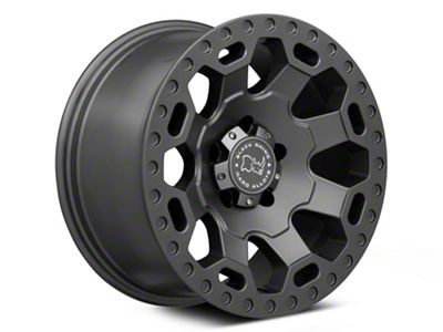 Black Rhino Warlord Matte Gunmetal Wheel; 17x8; 35mm Offset (84-01 Jeep Cherokee XJ)