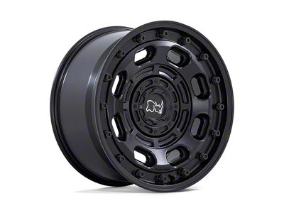 Black Rhino Atlas Matte Black Wheel; 17x8.5 (76-86 Jeep CJ7)