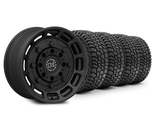 17x8.5 Black Rhino Warthog & 35in Mickey Thompson All-Terrain Baja Boss Tire Package (20-24 Jeep Gladiator JT)