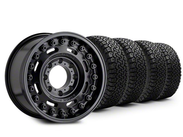 17x9.5 Black Rhino Axle & 34in BF Goodrich All-Terrain T/A KO Tire Package (20-24 Jeep Gladiator JT)