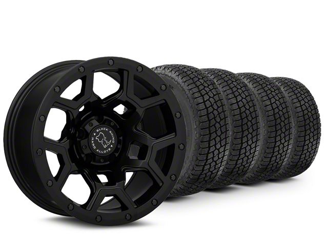 17x9 Black Rhino Overland & 37in Milestar All-Terrain Patagonia AT/R Tire Package (20-24 Jeep Gladiator JT)