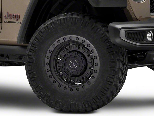 Black Rhino Abrams Textured Matte Gunmetal Wheel; 17x9.5 (20-24 Jeep Gladiator JT)