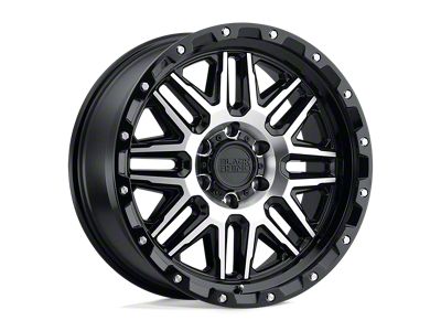 Black Rhino Alamo Gloss Black with Machined Face and Stainless Bolts Wheel; 20x9 (20-24 Jeep Gladiator JT)