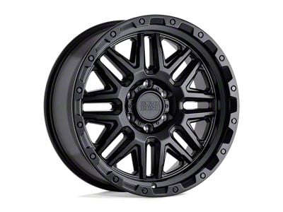 Black Rhino Alamo Matte Black with Black Bolts Wheel; 20x9; -18mm Offset (20-24 Jeep Gladiator JT)