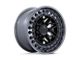 Black Rhino Alpha Matte Black with Gunmetal Lip Wheel; 18x9 (20-24 Jeep Gladiator JT)