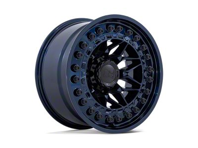 Black Rhino Alpha Midnight Blue Wheel; 17x9; -12mm Offset (20-24 Jeep Gladiator JT)